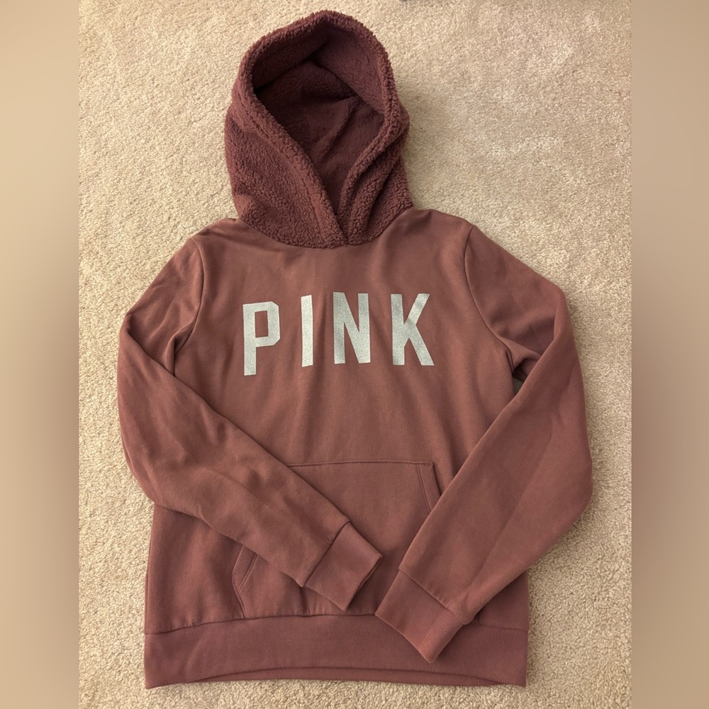 NWOT VS PINK hoodie in cocoa - size M